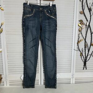 Stylish Dark Blue Women's Skinny Jeans